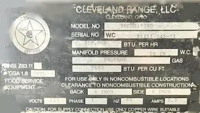 USED CLEVELAND 36CGM16300