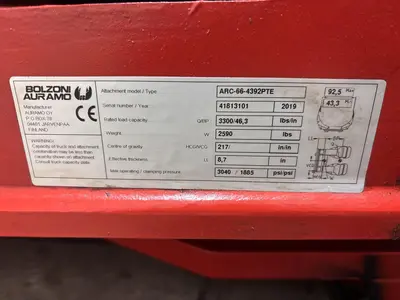 USED BOLZONI AURAMO ARC-66-4392PTE