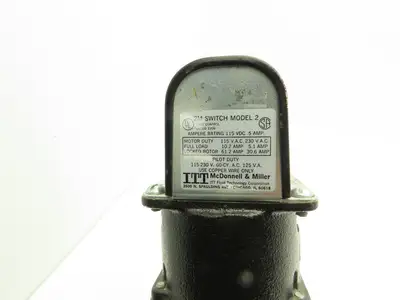 ITT McDonnell & Miller 63M Low Water Cut-Off Float Switch Valve 1"NPT 115/230V