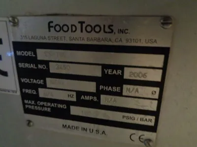Used 2006 FOODTOOLS CS-10TWW Slicers / Dicers / Cutters California US | BakeryEquipment.com #1555968