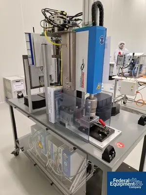 USED Hermann Ultrasonics Hermann Ultraschall (Ultrasonics) Ultrasonic Welding System, Type VE 20 Slim Line Dialog 2400