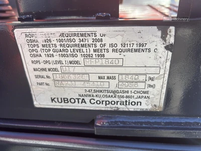 Used 2018 KUBOTA U17 Crawler Excavators - Mini California US | Lillo Machinery #1403797