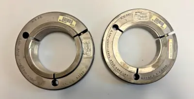 3.156 -.125P-.250L STUB ACME-M2 GO & NO GO Thread Ring Gage P.D. 3.1110 & 3.0898