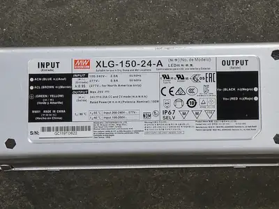 USED MEAN WELL XLG-150-24-A