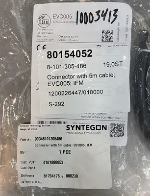 IFM EVC005 Connector cable Loc5C2