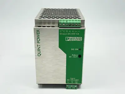 QUINT-PS-100-240AC/48DC/ 5 2866255 | Phoenix Contact QUINT-PS-100-240AC/48DC/5 Power Supply 5A 48VDC 2866255 - Used