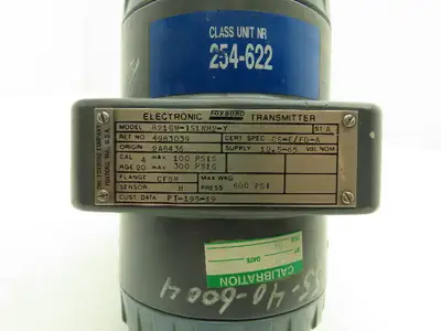 Foxboro 821GM-IS1NH2-Y Electronic Pressure Transmitter 12.5-65VDC 100-300psi