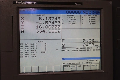 Used 2012 Makino PS95 4-Axes, Komo Rotary, CT40, CTS, Probe, 30 ATC Vertical Machining Centers New Jersey US | Machinery Values #1402416