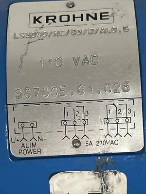 * For Parts* Krohne Flow Meter LS3000 / HC/03/D/AL0.5