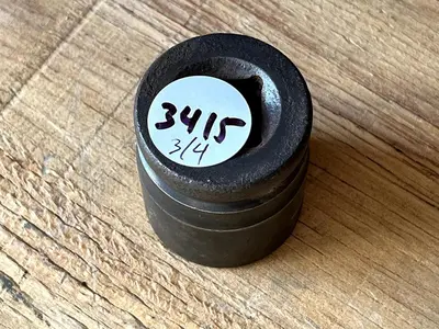 1-1/4" socket. Taiwan made 3/4" drive