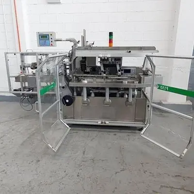 Promatic model P150 automatic horizontal intermittent motion cartoner for blisters
