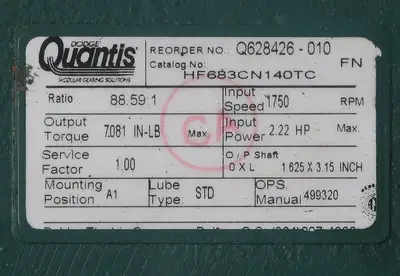 USED QUANTIS HF683CN140TC