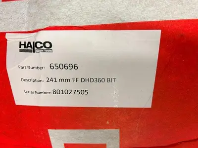 Used HALCO 9-1/2” HALCO DHD 360 HAMER BIT Other Cutting Tools Pennsylvania US | East West Machinery & Drilling #1417507