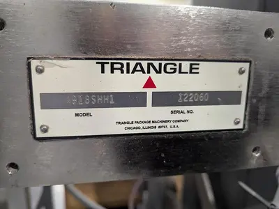 USED TRIANGLE PACKAGING MACHINERY A918SHH1