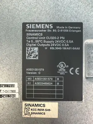 Siemens 6SL3040-1MA01-0AA0 Sinamics CU320-2 PN (8.3.2)