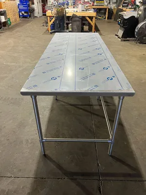 New | in-Stock John Boos New John Boos 96"x36" Stainless Steel Table with 3 Drawers Food Prep Tables Illinois US | Falcon Restaurant Supply #1375045