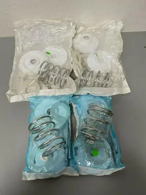 USED CUNO LENTICULAR CHROMATOGRAPHY COLUMN SET W/ SPRING, GASKETS, ETC