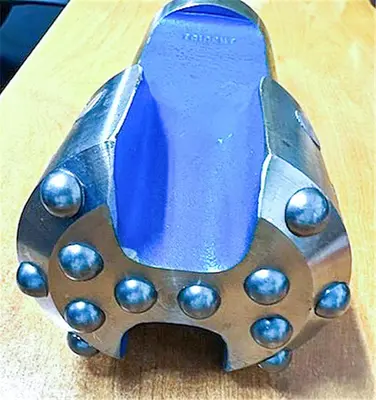 New | in-Stock TRIDENT SUPREME 4" FLAT FACE CARBIDE BUTTON CABLE TOOL DRILL BIT, 1-5/8' X 2-5/8" - 7 API PIN THREAD Drills Pennsylvania US | East West Machinery & Drilling #1485564