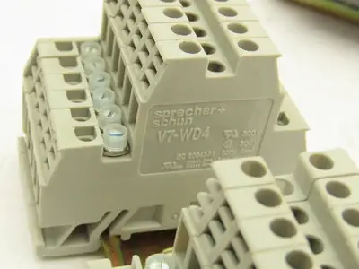 Entrelec Sprecher+Schuh Terminal Block DIN Rail 4-Pin Lot of 85