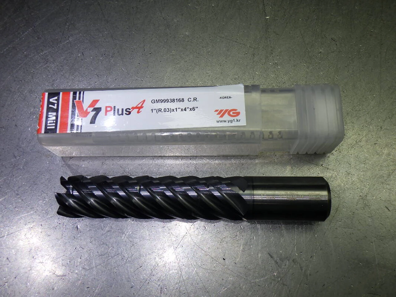 YG-1 1" 6 Flute Carbide CR Endmill 1" Shank .03" R GM99938168 (LOC2988A)