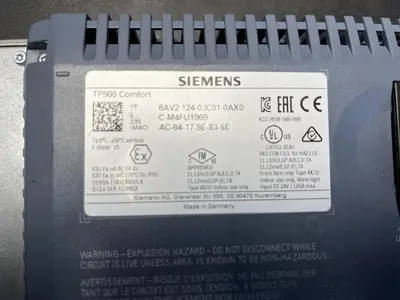USED SIEMENS 6AV2124-0JC01-0AX0