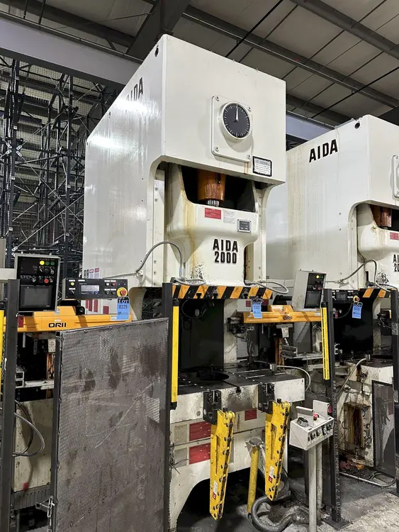 Used 2015 AIDA NC1-2000(2) Gap Frame (OBS) Presses Ohio US | D & D Industries #1082990