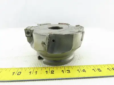 Walter F3042-400125R 4.5" Indexable Face Shell Mill Cutter 1-1/2" Arbor 6 Flute
