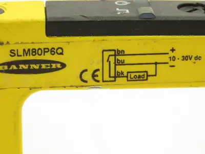 Banner SLM80P6Q Fork Slot Proximity Sensor Fixed-Distance 80mm Width  Lot of 2