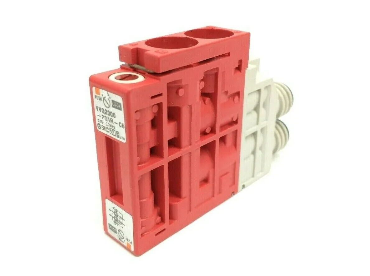 VVQ2000-23AR-C6 | SMC  4-Way Solenoid Valve Perfect Block - Used