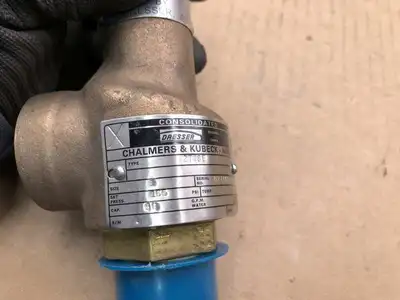 Dresser 2748E 1″ Water Pressure Safety Relief Valve , Brass/Bronze 165PSI 56GPM