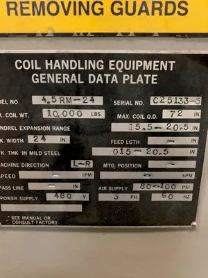 2013 CWP 4.5RM-24 / SMX-24 Coil Feed Lines | PressTrader Limited (10)