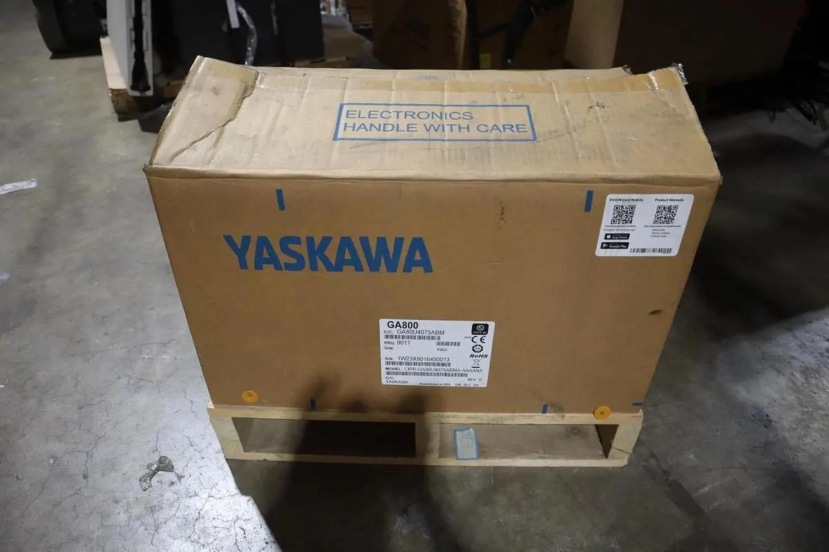 YASKAWA GA800 50 HP DRIVE GA80U4075ABM / CIPR-GA80U4075ABMA-AAAANA REV. B NEW