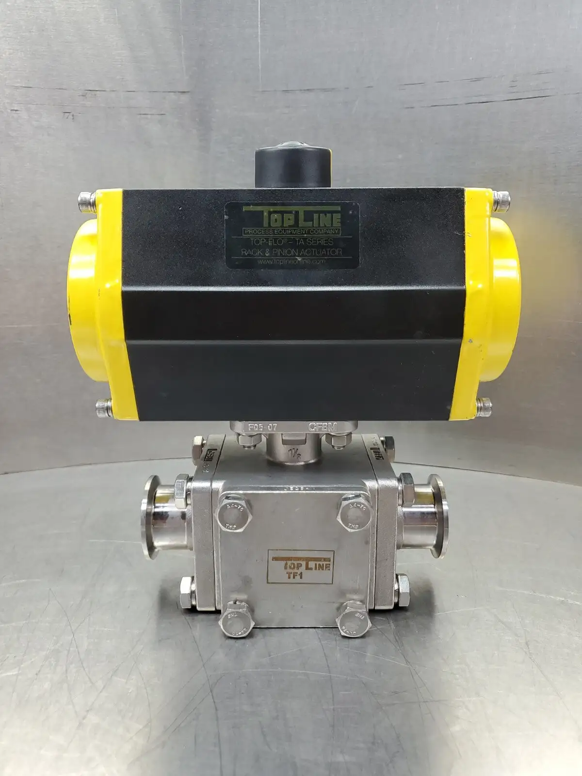 TopLine Top-Flo TA Series Pneumatic Rack & Pinion Actuator. 6E-20