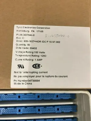 TYCO ELECTRONICS CORPORATION 8-1437044-0