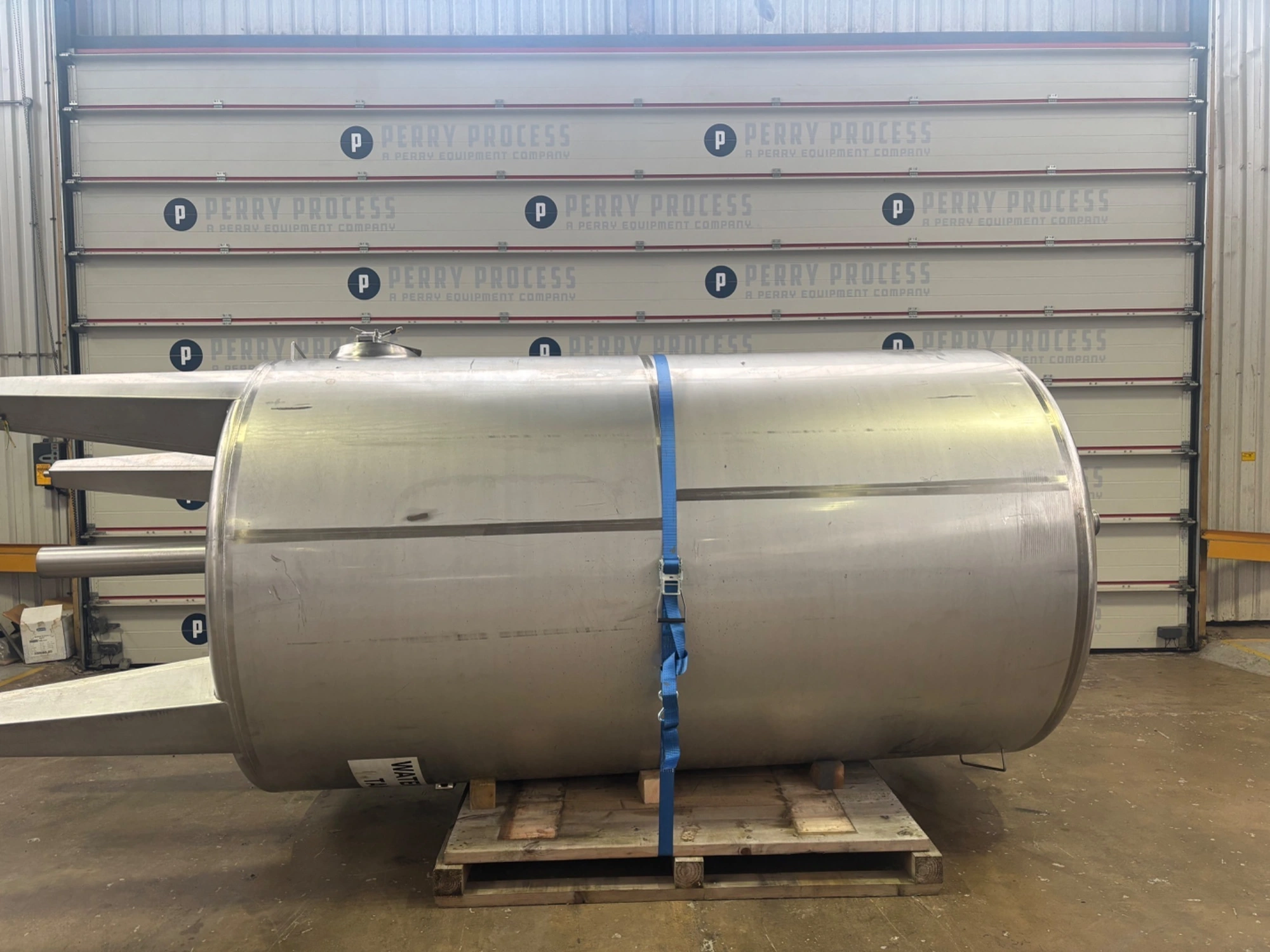 8,100 Litre Stainless Steel Vertical Storage Vessel 1750mm Dia x 3000mm Straight Side