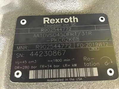 USED REXROTH AA10VS045DFR1/31R-PKC62K68
