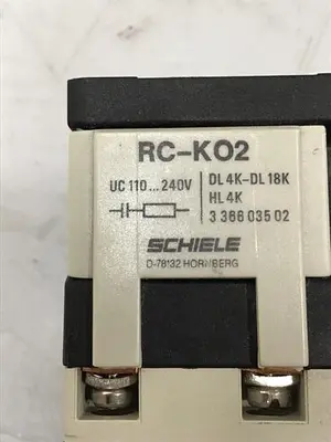 USED SCHIELE RC-KO2