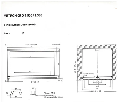 NEW Bunting MN 5.2 D 1550/1300