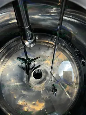 USED NORTHLAND 250 LITER STAINLESS STEEL JACKETED REACTOR FV/ 45 PSI W/ MIXER