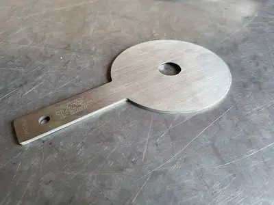 3" Paddle Orifice Plate Upstream 1.04"