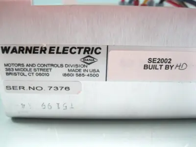 USED Warner Electric SE2002