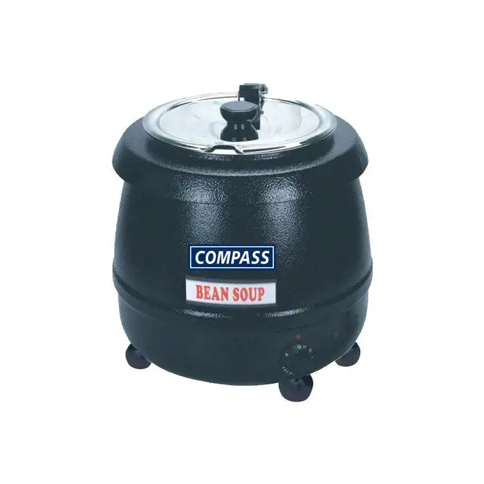 Compass Black Steel 10L Electric Soup Kettle