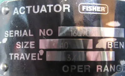 NEW FISHER SVI2-3112312 ACTUATOR CONTROL VALVE 1" SVI231123121 SIZE 40 667 HPS