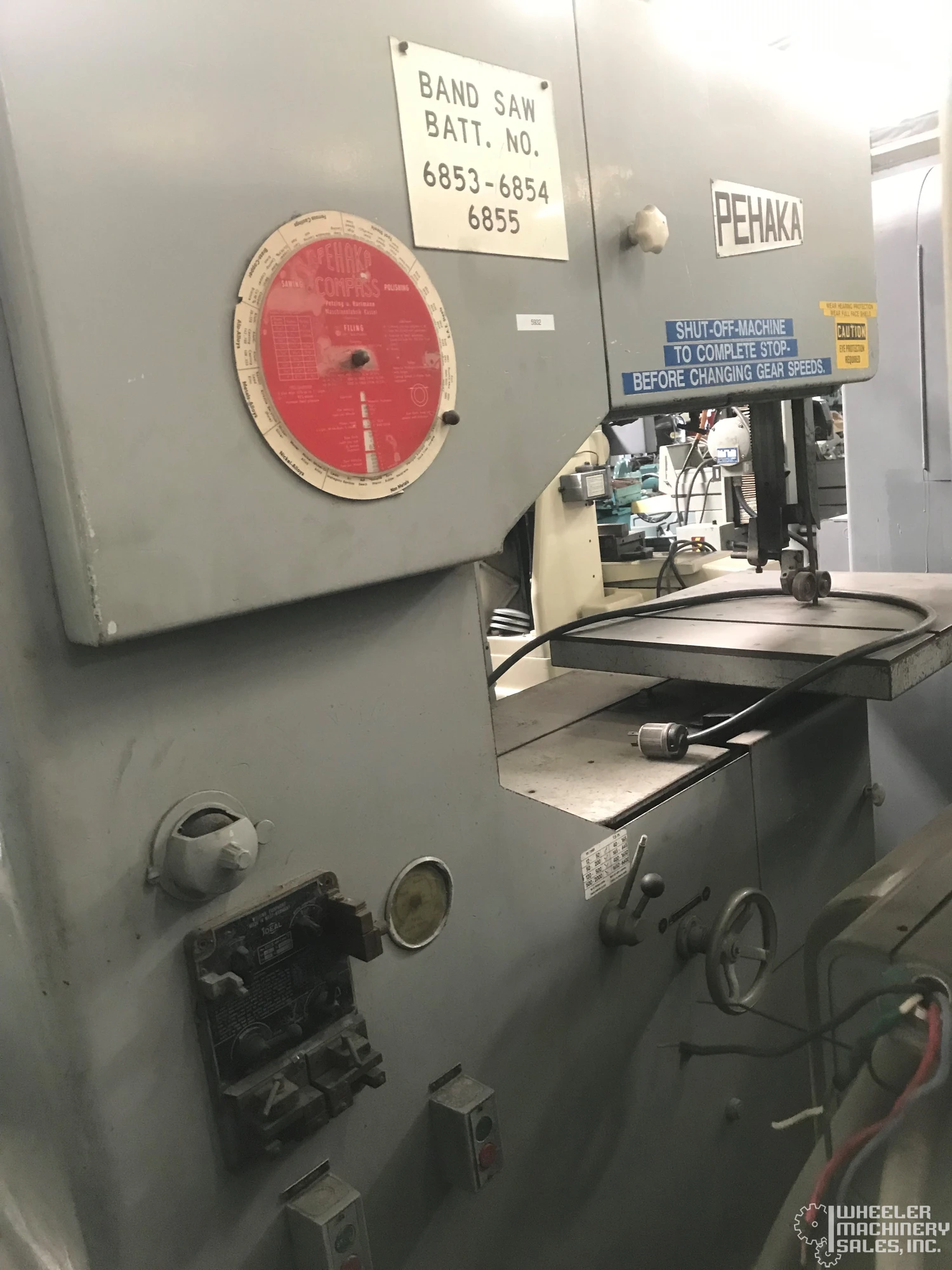 PEHAKA USF10R VERTICAL BANDSAW 40" #5932 #1