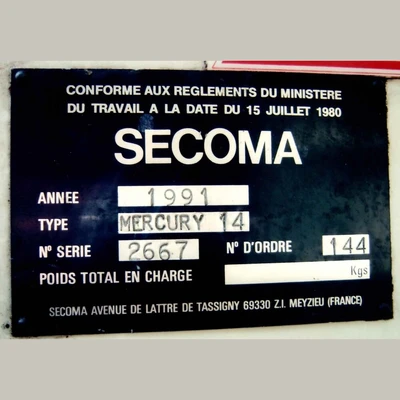 USED 1991 SECOMA MERCURY
