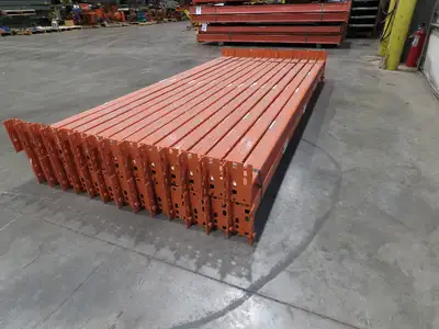 96"x 2-1/2" 25E Teardrop Pallet Rack Step Beam Crossmember New Style Lot of 28
