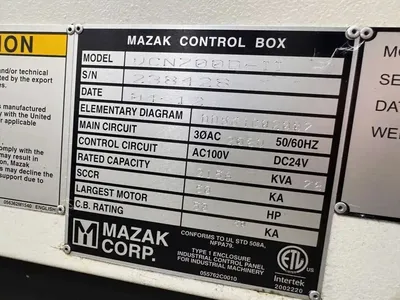 Used 2012 MAZAK VCN-700D/40-IIHS Vertical Machining Centers California US | Machinery Resources International #1542709