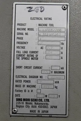 2014 DMG MORI SEIKI NLX3000/700 CNC Turning Center | Levy Recovery Group (11)