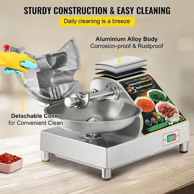 10 Litre multifuntional meat bowl cutter mixer