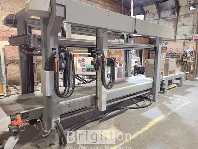 USED 2008 BIESSE COMIL PERFORMER TP USED FEED THROUGH CASE CLAMP